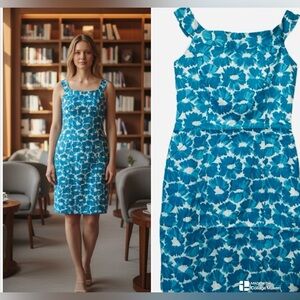 Milly of New York floral boatneck dress